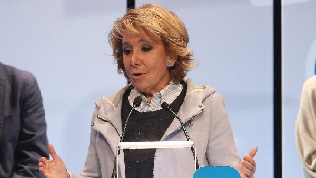 Esperanza Aguirre, presidenta del PP de Madrid y candidata a la alcaldía.