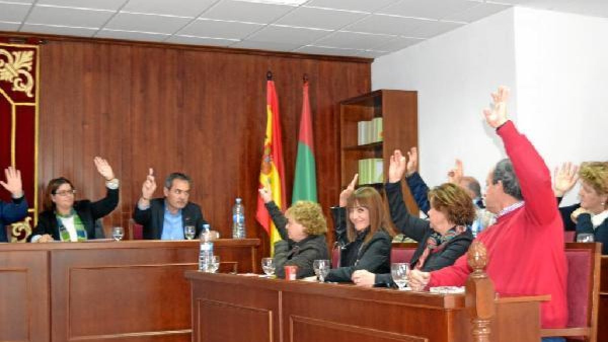 Imagen  del Pleno celebrado ayer.