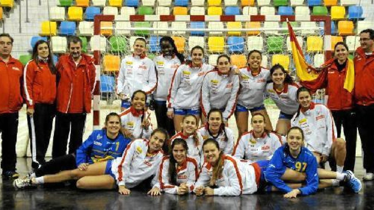 La jugadora roquetera con la Selección Española.