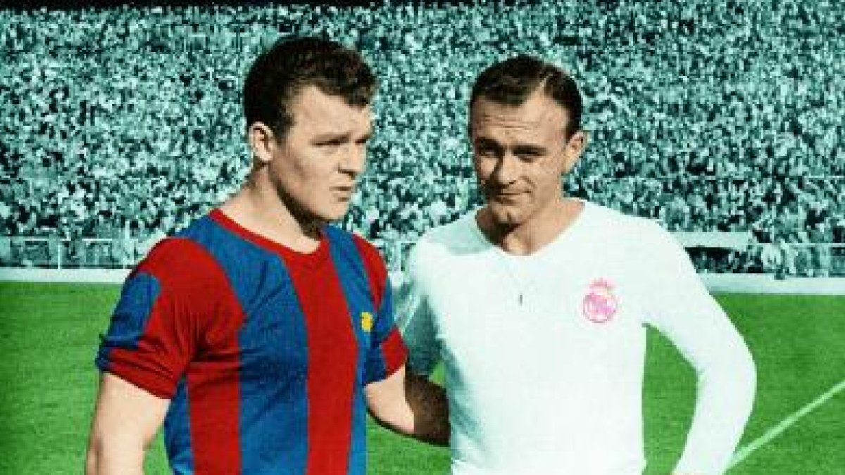 Kubala y Di Stéfano, los protagonistas del primer Clásico televisado.