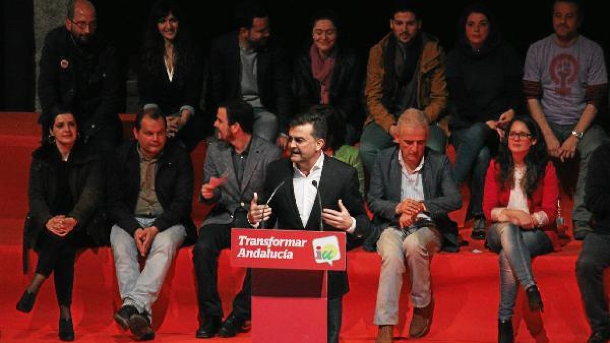 Maíllo durante el mitin de anoche.