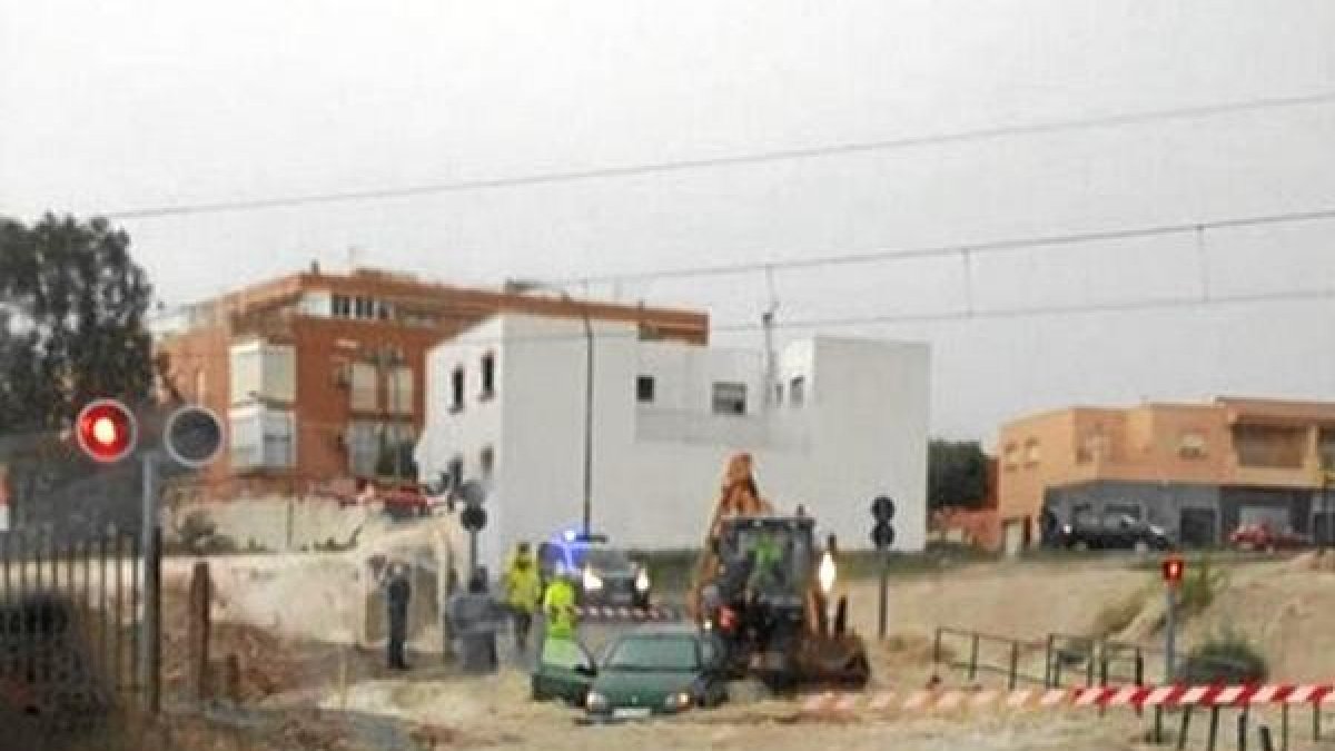 Imagen de la UPLBA de la situación del paso a nivel de El Puche