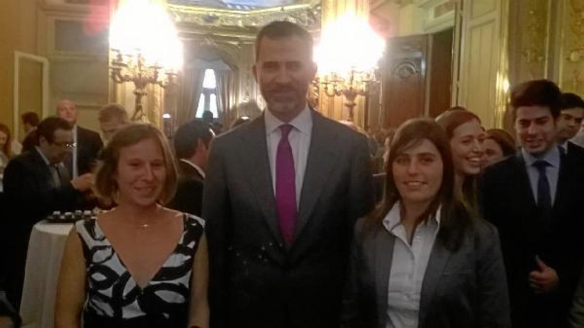 Las dos emprendedoras almerienses con Felipe VI