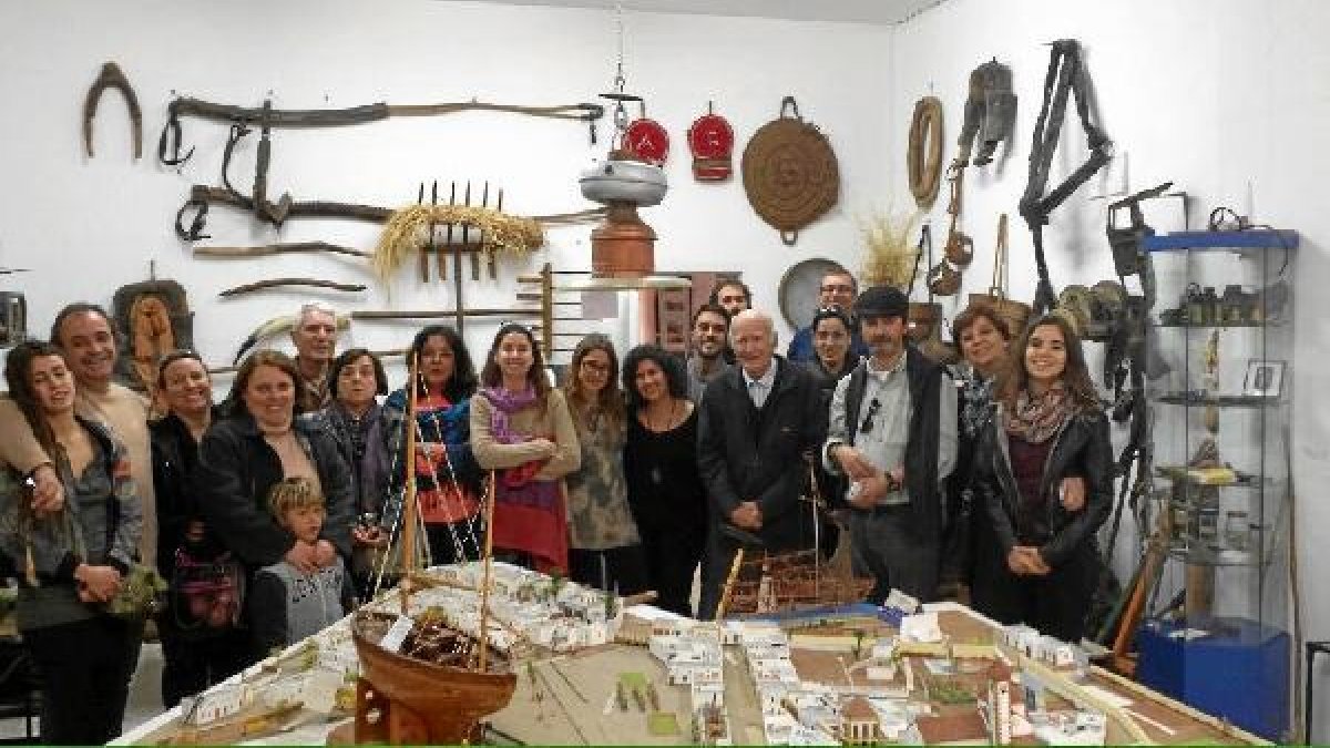 Grupo de la asociación que ha visitado el museo.