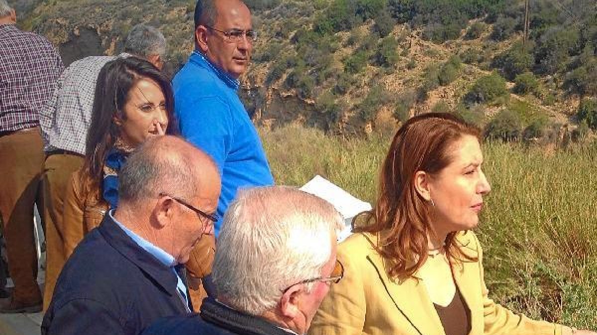 Carmen Crespo ayer en Adra