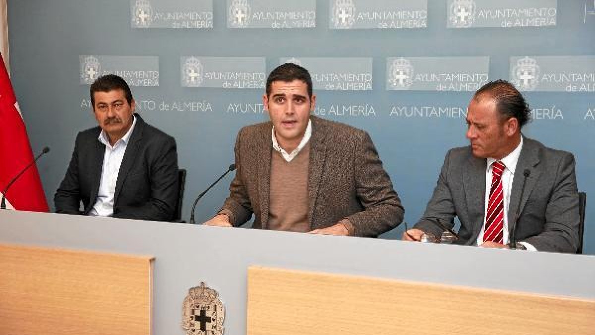 Presentación de la exhibición, ayer.