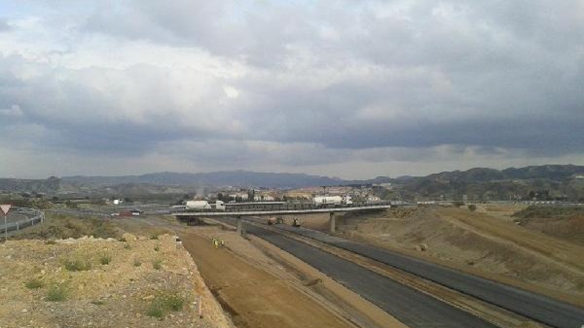 Aspecto del enlace de la Autovía del Almanzora