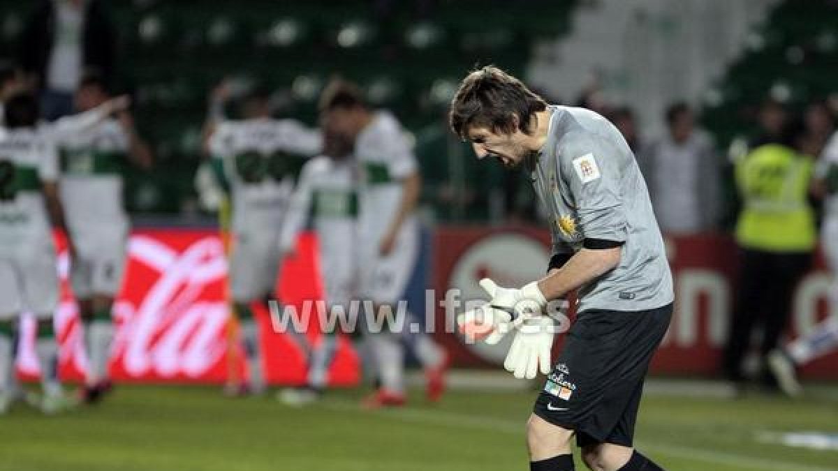 Julián se lamenta del 1-0.