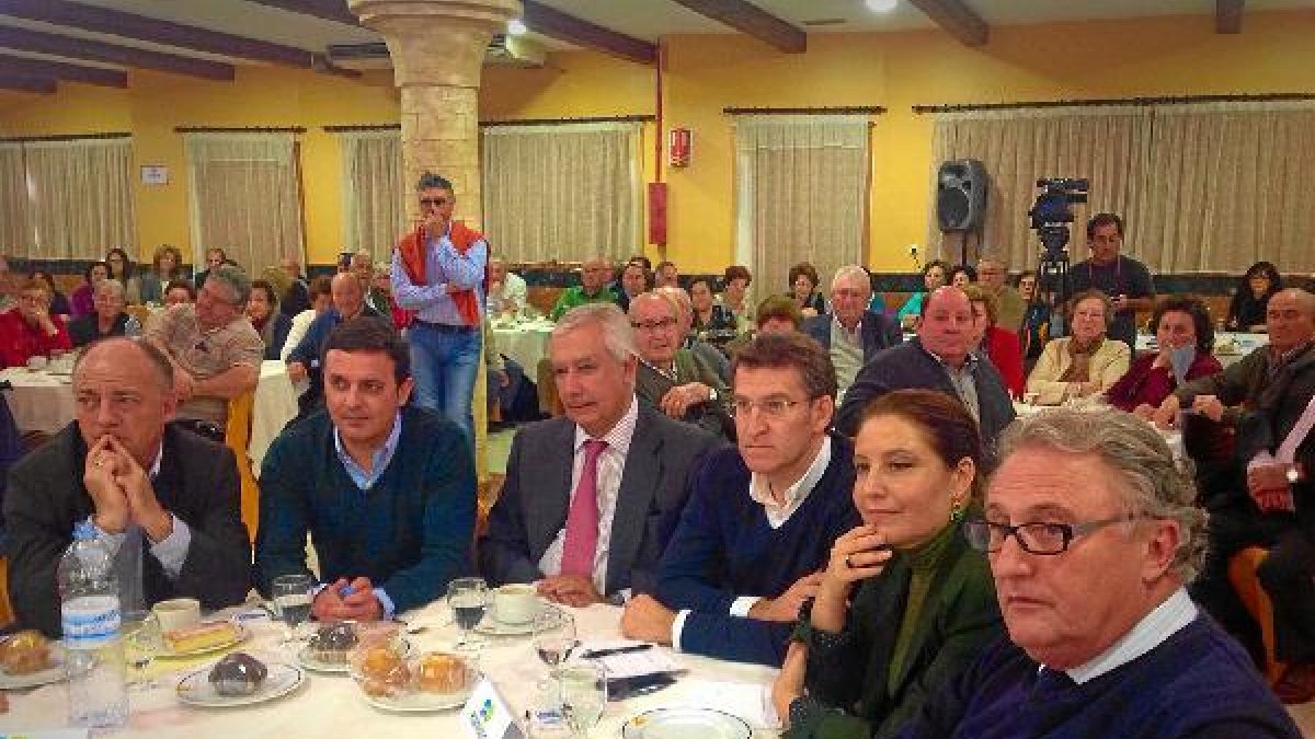 Feijóo, ayer en Adra.