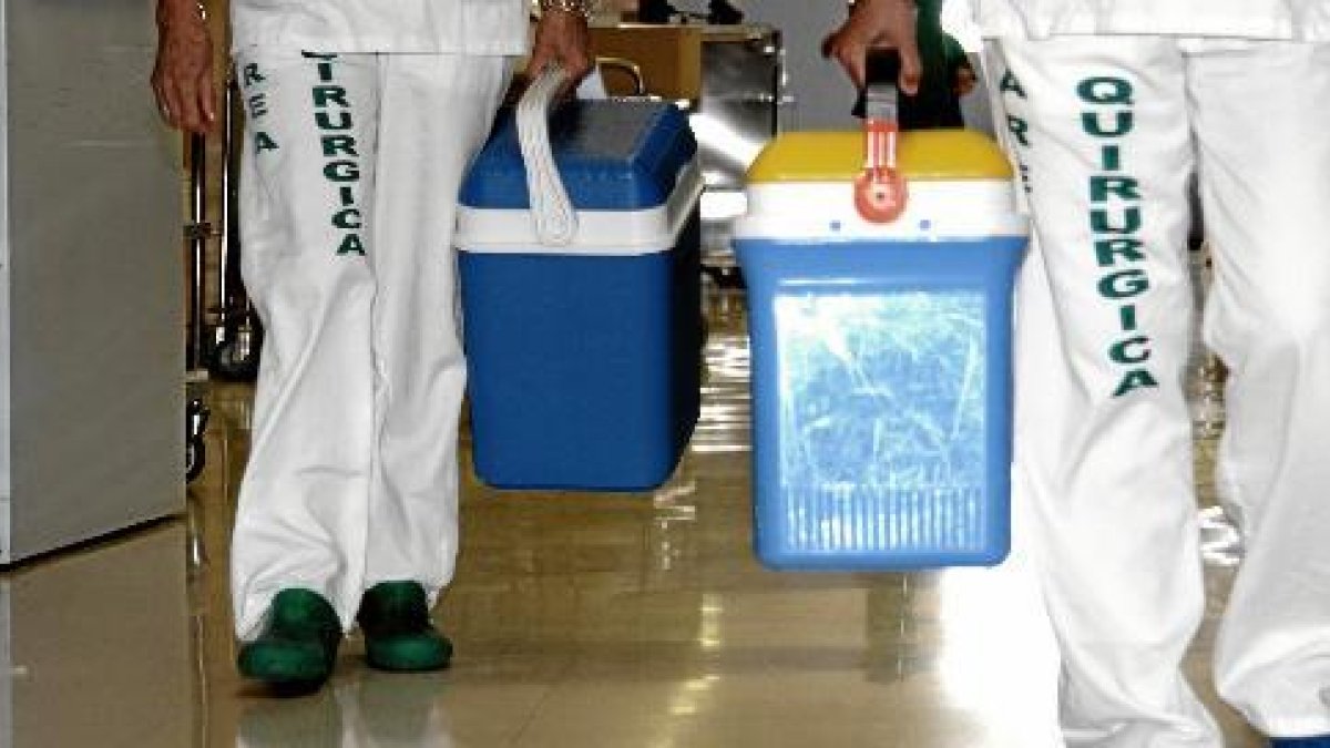 Traslado de órganos para ser trasplantados