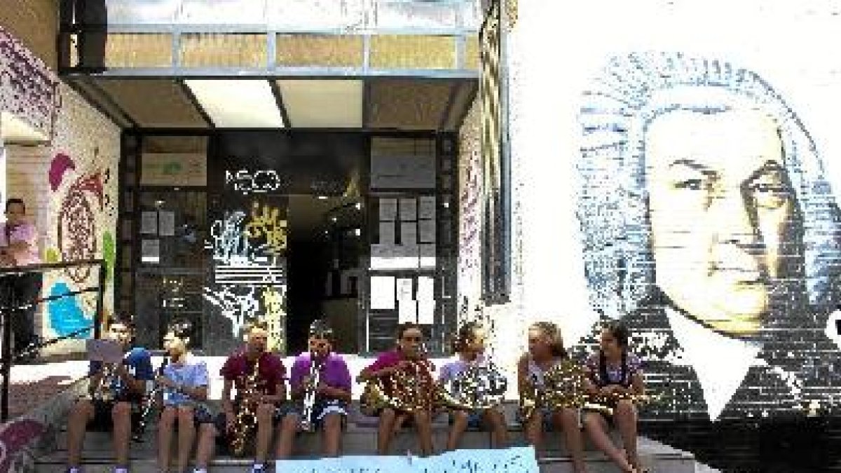 Concierto protesta de alumnos del conservatorio del pasado año