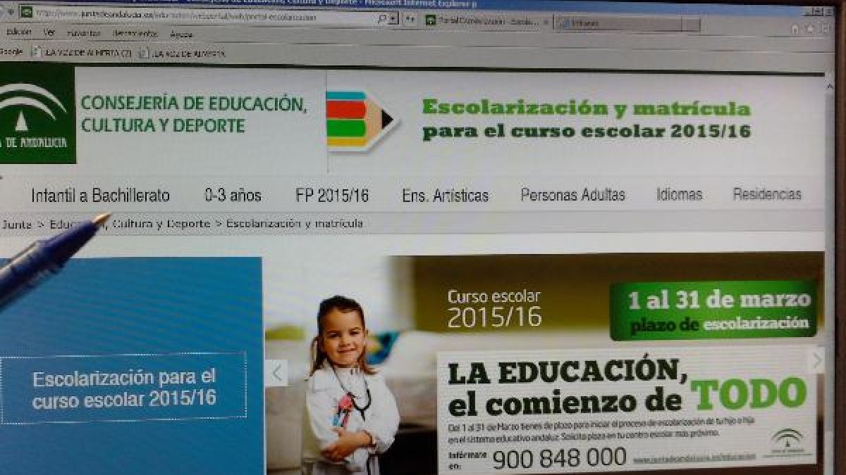 El portal de la Consejería de Educación de la Junta incluye todos los pasos a dar en el proceso.