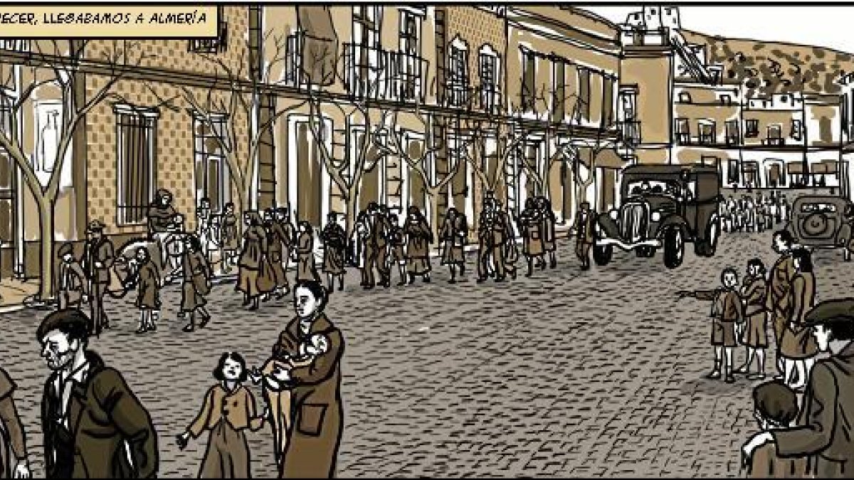 Escena del comic localizada en Almería.