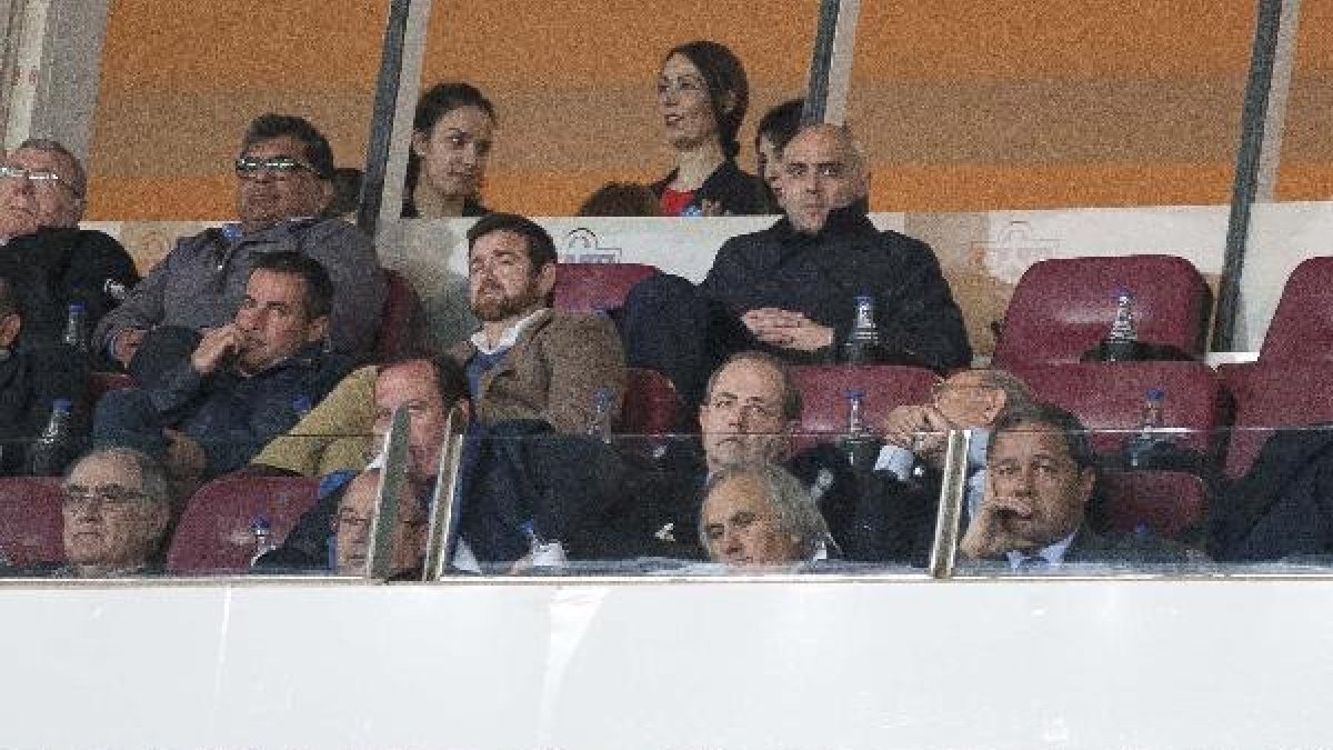 Alfonso García, en el palco del Mediterráneo.