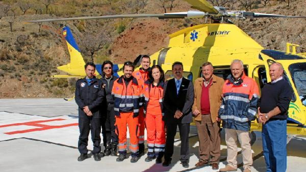 Alfredo valdivia visita la helisuperficie.