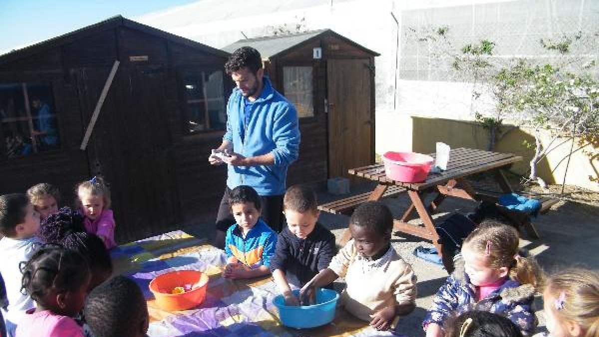 Estudiantes del Virgen del Rosario en una excursión.