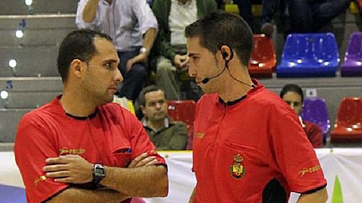 Los dos árbitros de Almería de balonmano.