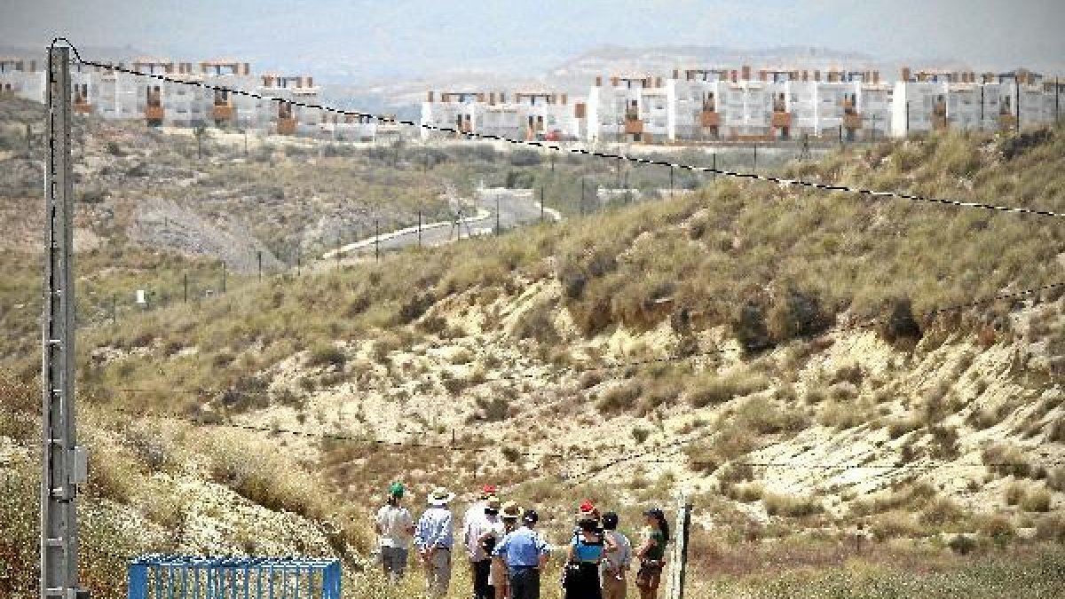Terrenos afectados en la pedanía de Palomares.