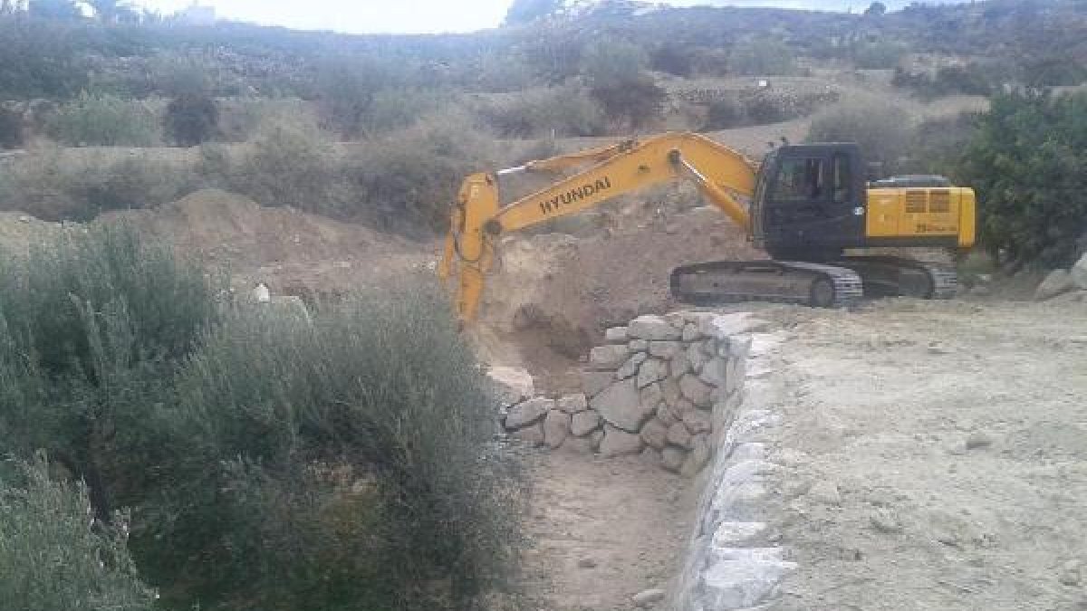 Obras en el Collejonal de Arboleas