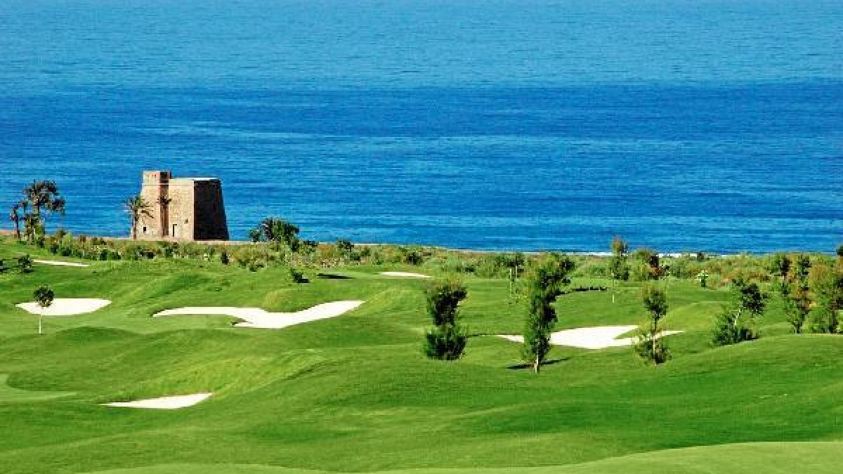 Vista general del campo de golf.