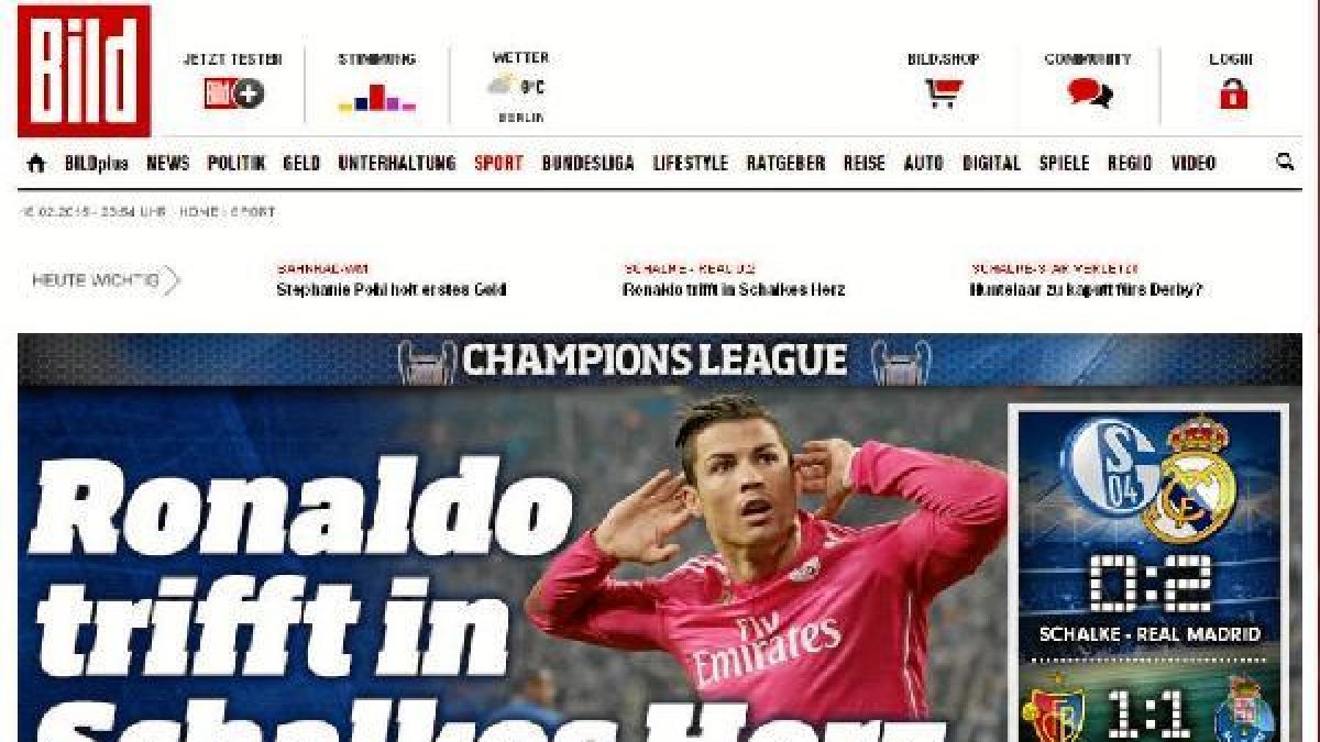 La prensa mundial destaca el regreso de Cristiano Ronaldo.