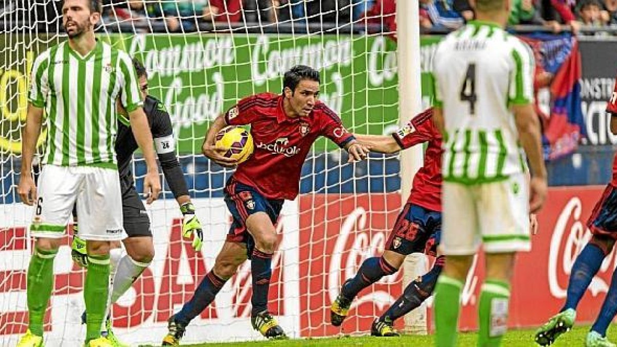 Jordi Figueras en el Osasuna-Betis de la pasada temporada.