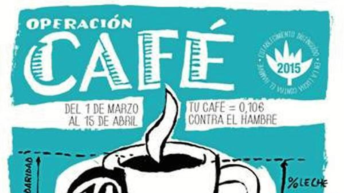 Cartel anunicador de la campaña de Acción contra el Hambre.
