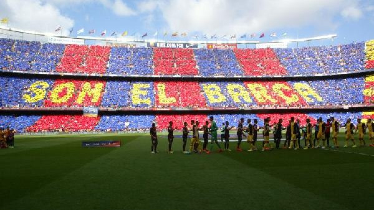 Panorámica del Camp Nou.