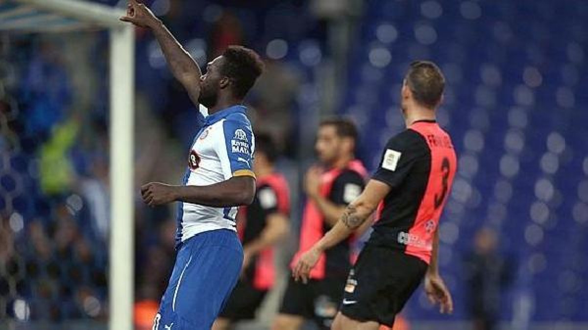 Fran Vélez, tras el tercer gol de Caicedo en Cornellá.