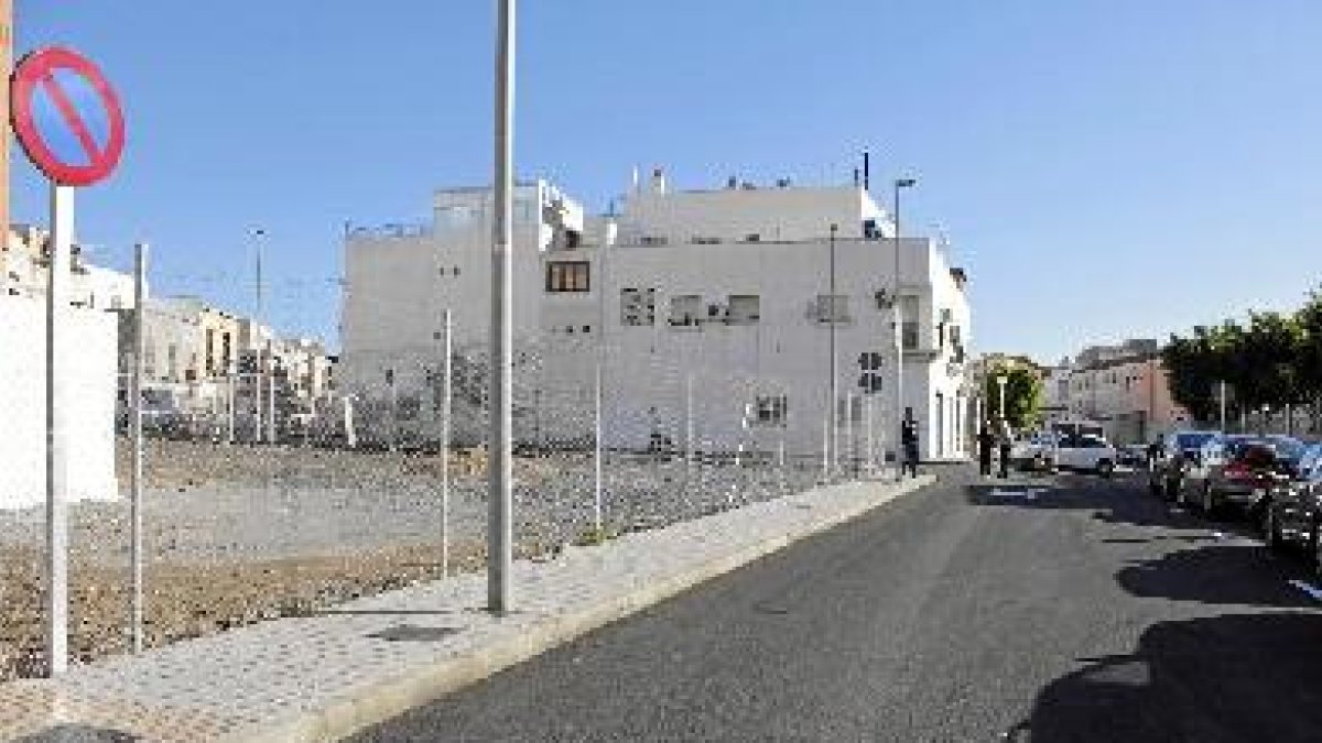 Solar resultante de la actuación realizada en el Barrio Alto