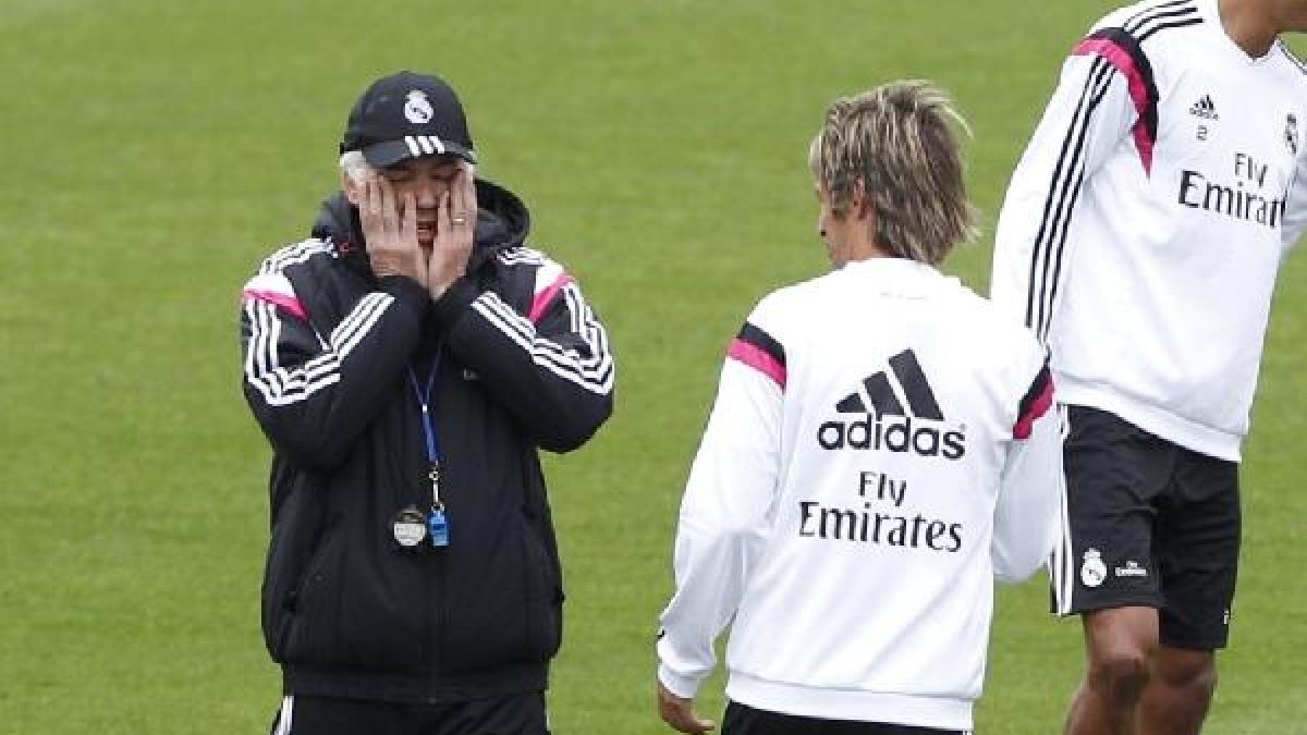 Carlo Ancelotti y Fabio Coentrao.