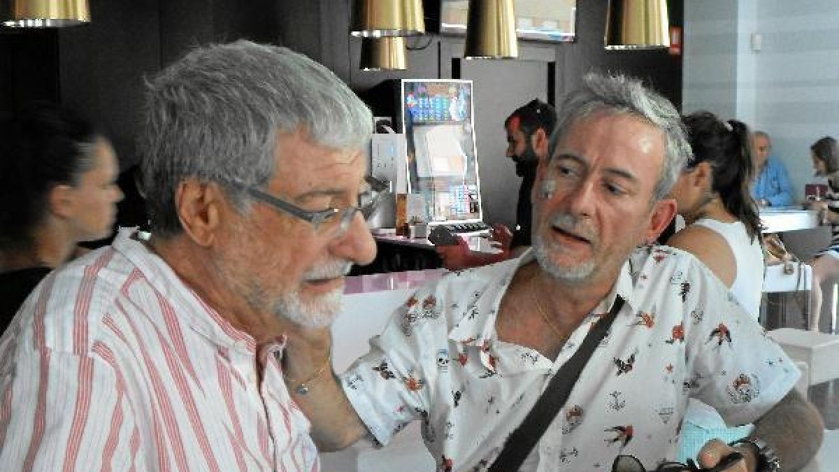 Luis y Ricardo de Frutos tras el incidente en Almería