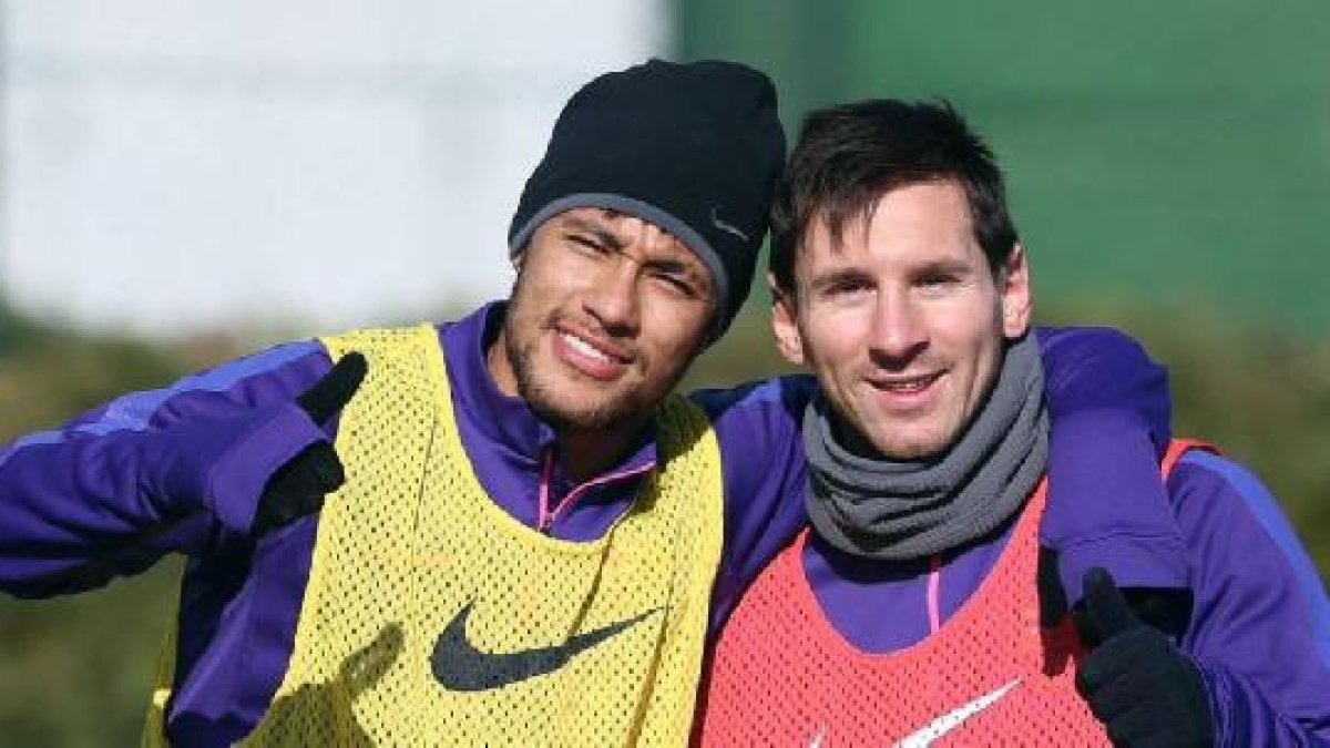 Messi y Neymar.