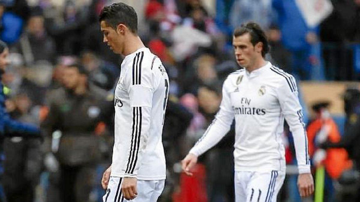 Cristiano y Bale son el vivo reflejo de la derrota.