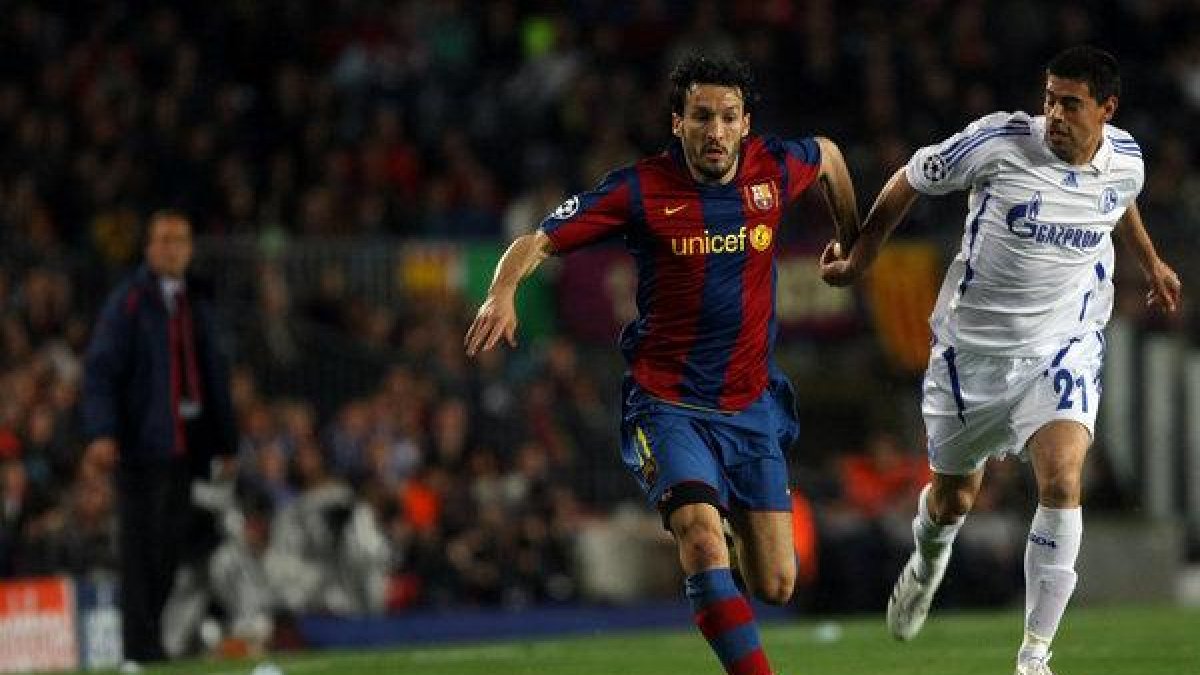 Gianluca Zambrotta, con el FC Barcelona.
