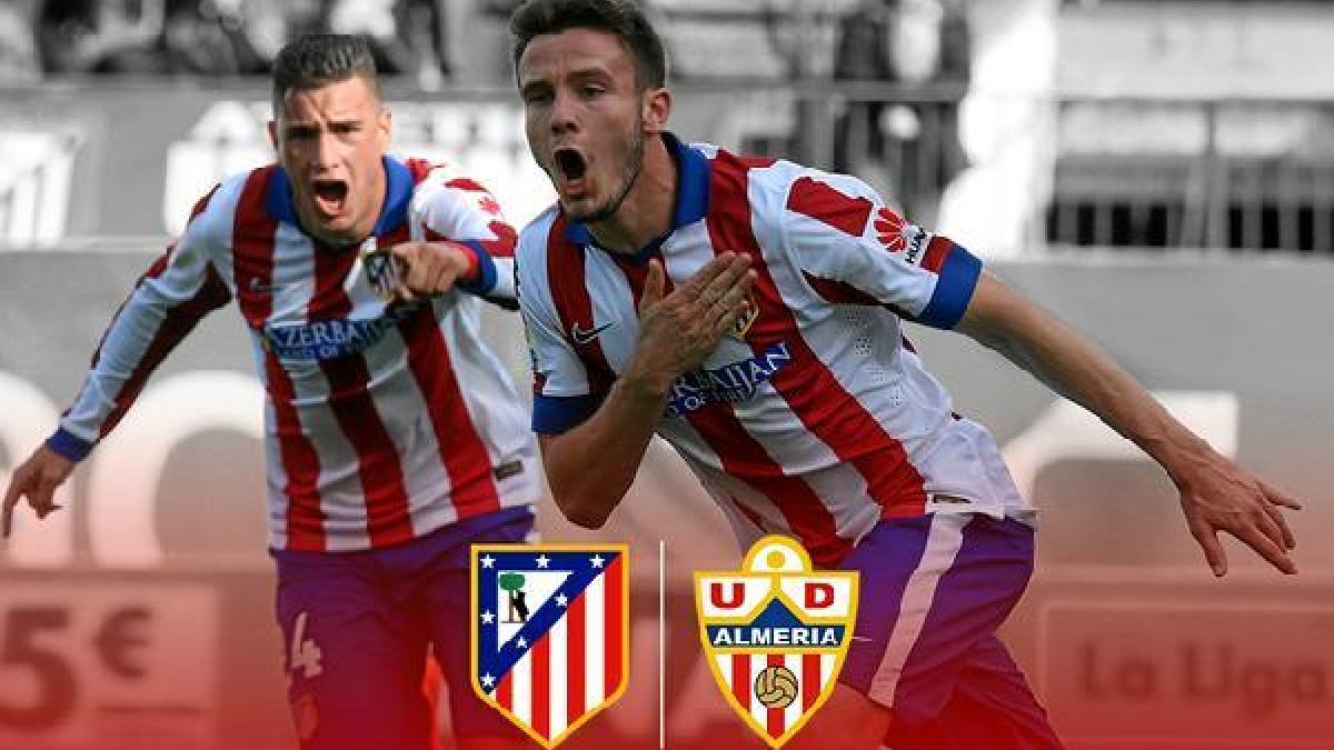 Cartel del partido Atlético de Madrid-Almería.