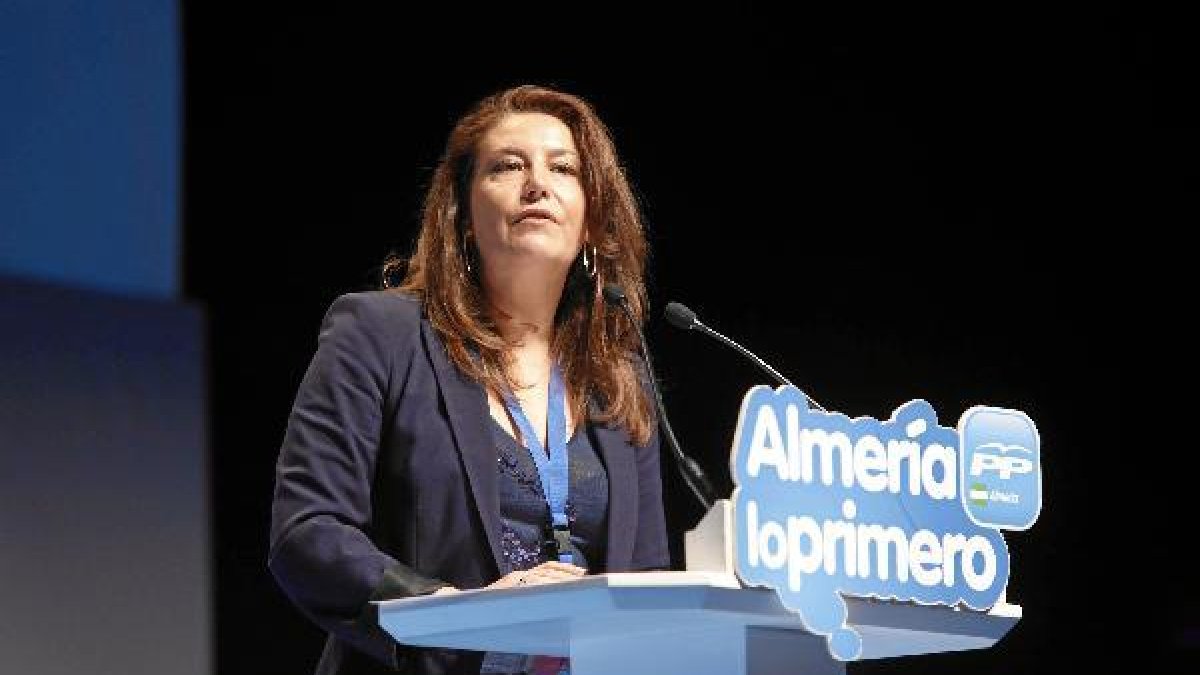Carmen Crespo, en un acto del PP en Almería.