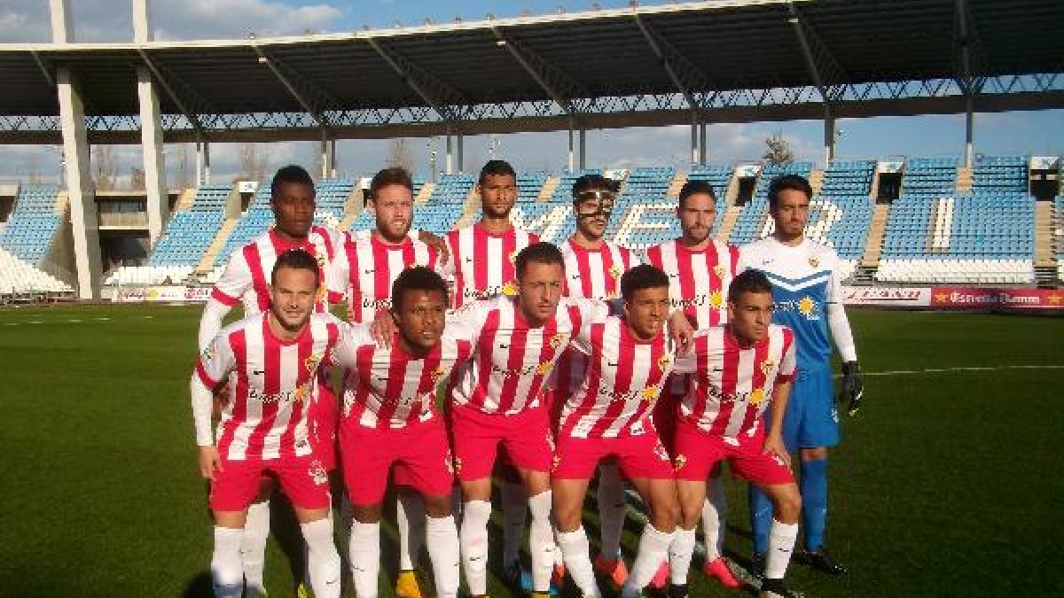 El once del Almería B.