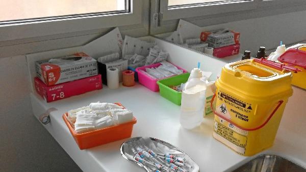 Dosis de la vacuna de la gripe durante la campaña de vacunación de 2014.