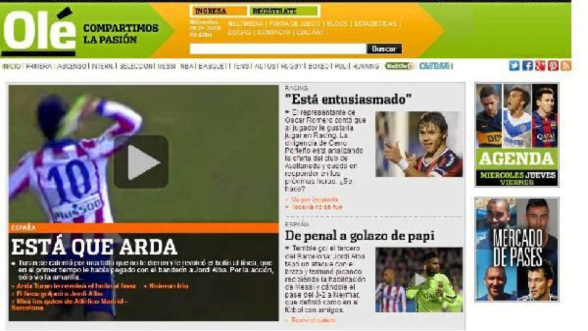 La prensa se muestra contundente con el Atléti.