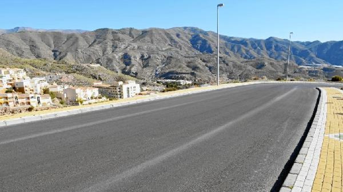 Una de las calles afectadas