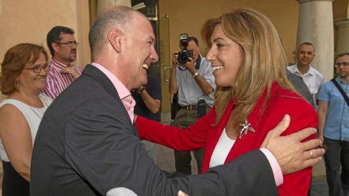 Susana Díaz y Joaquín Jiménez.