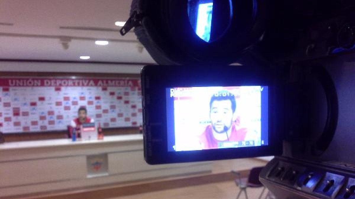 Quique González ha pasado este lunes por la sala de prensa.