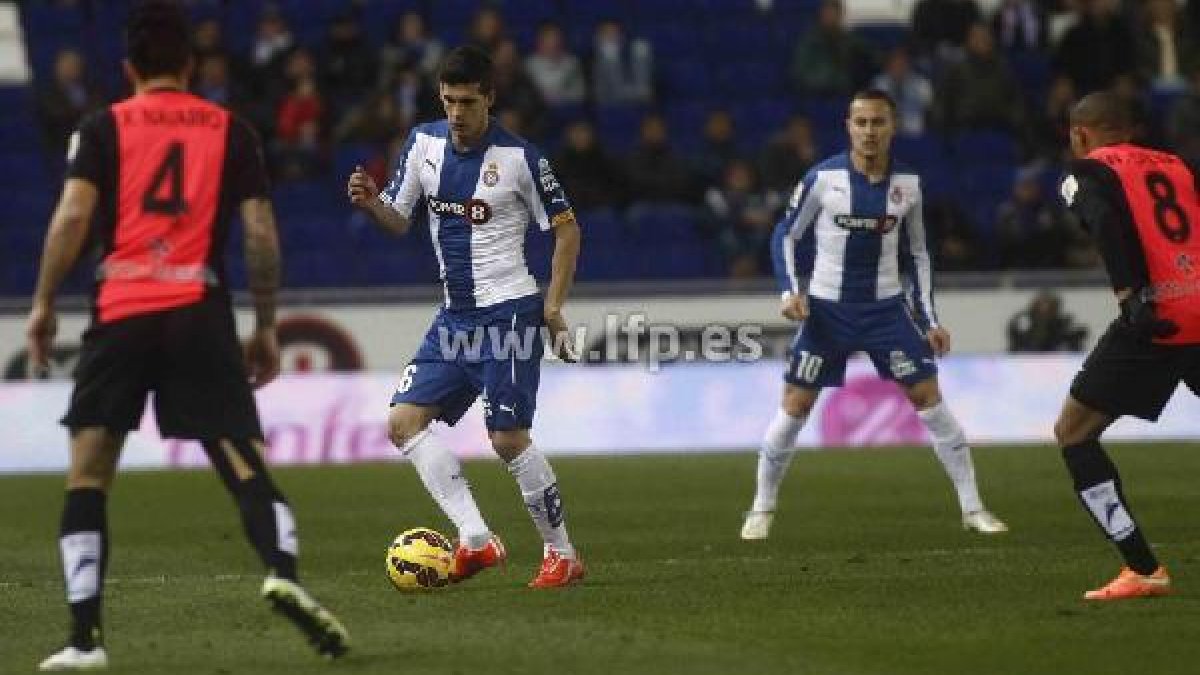 Una jugada del partido.