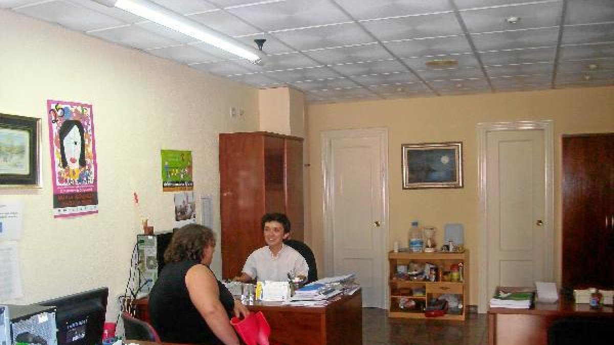 María Jesús Pérez, presidenta de Luna, en la sede de la asociación.