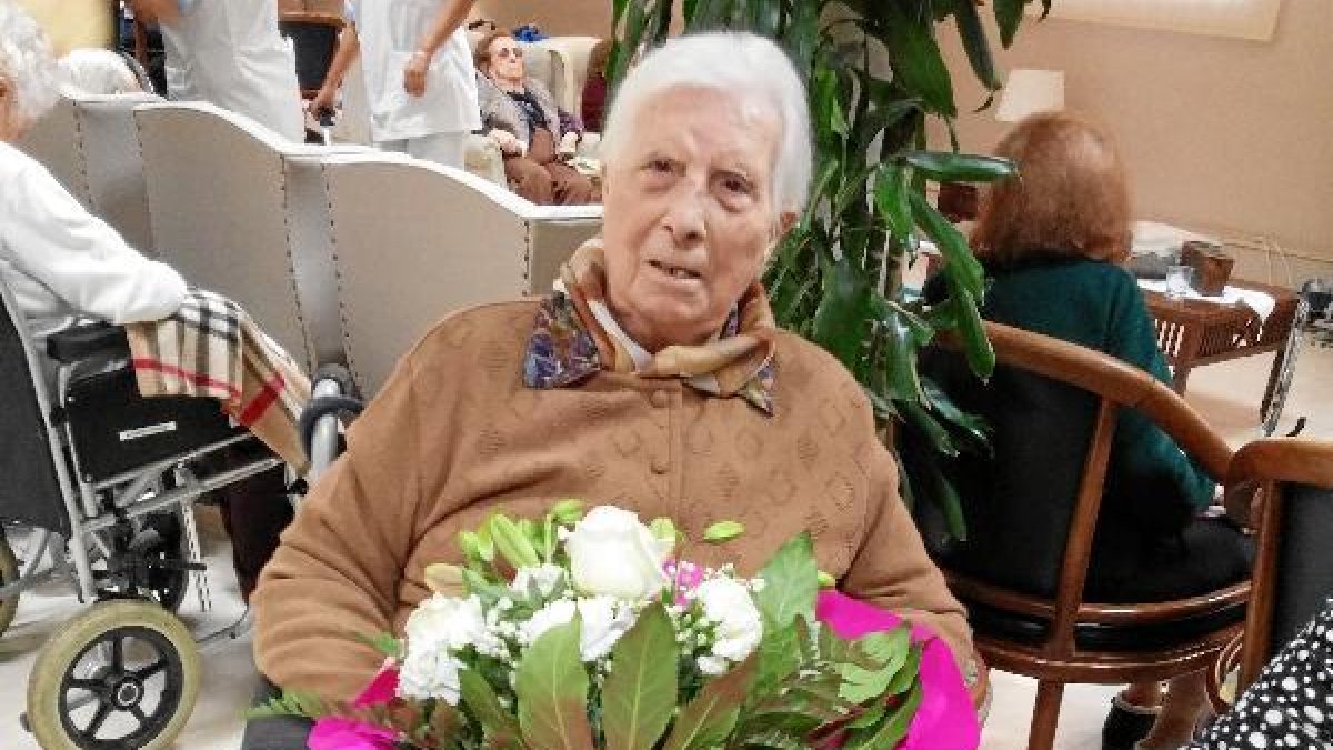 Luisa Martínez Gómiz, durante la celebración.