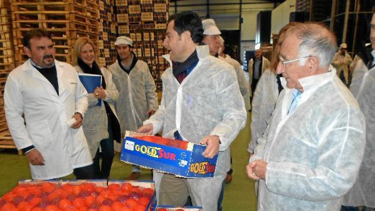 Fernando Cuadrado, en un momento de la visita.