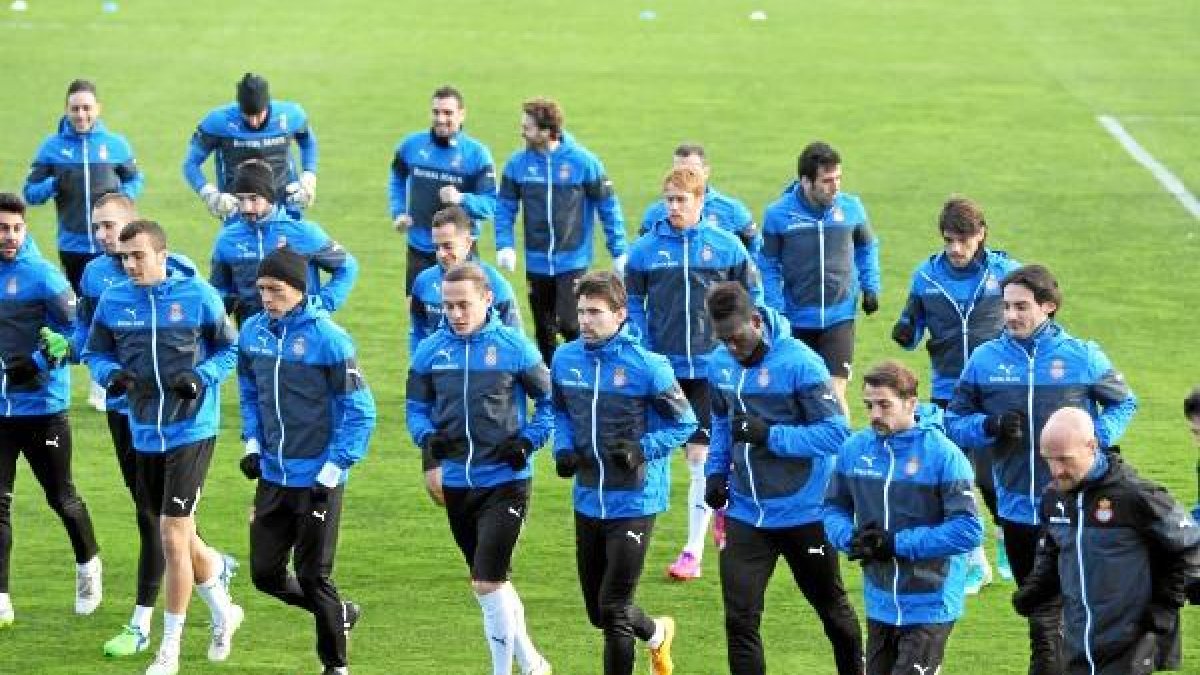 La plantilla espanyolista se prepara para la Copa del Rey.