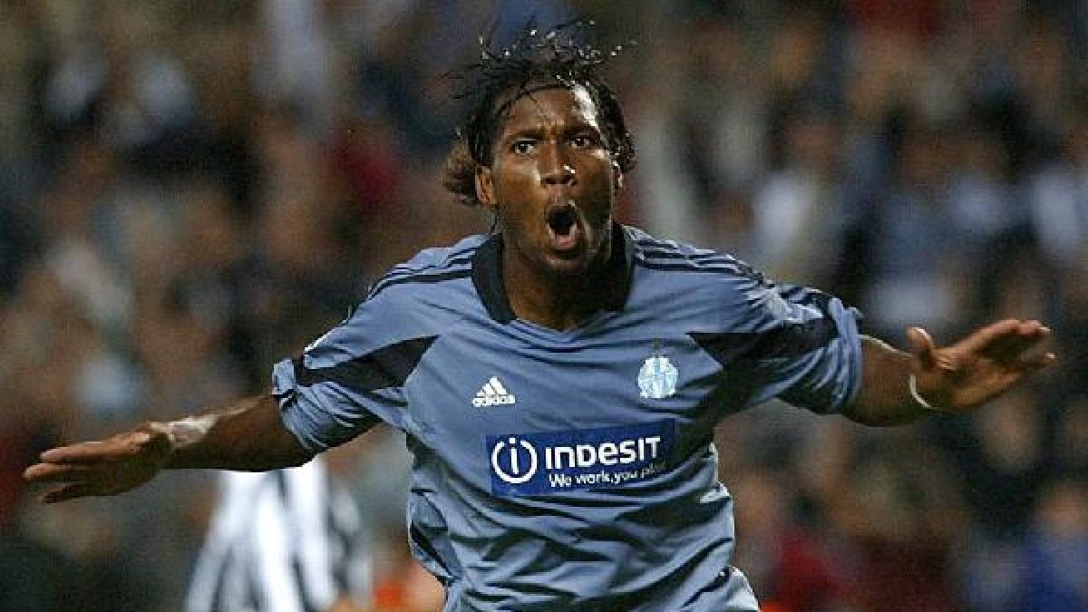 Drogba, en su etapa en Marsella.