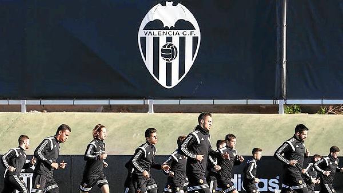 La plantilla del Valencia ha regresado al trabajo.
